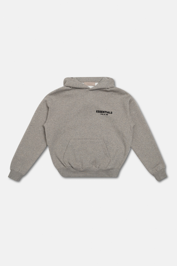 Fear of god essentials logo pullover hoodie best sale